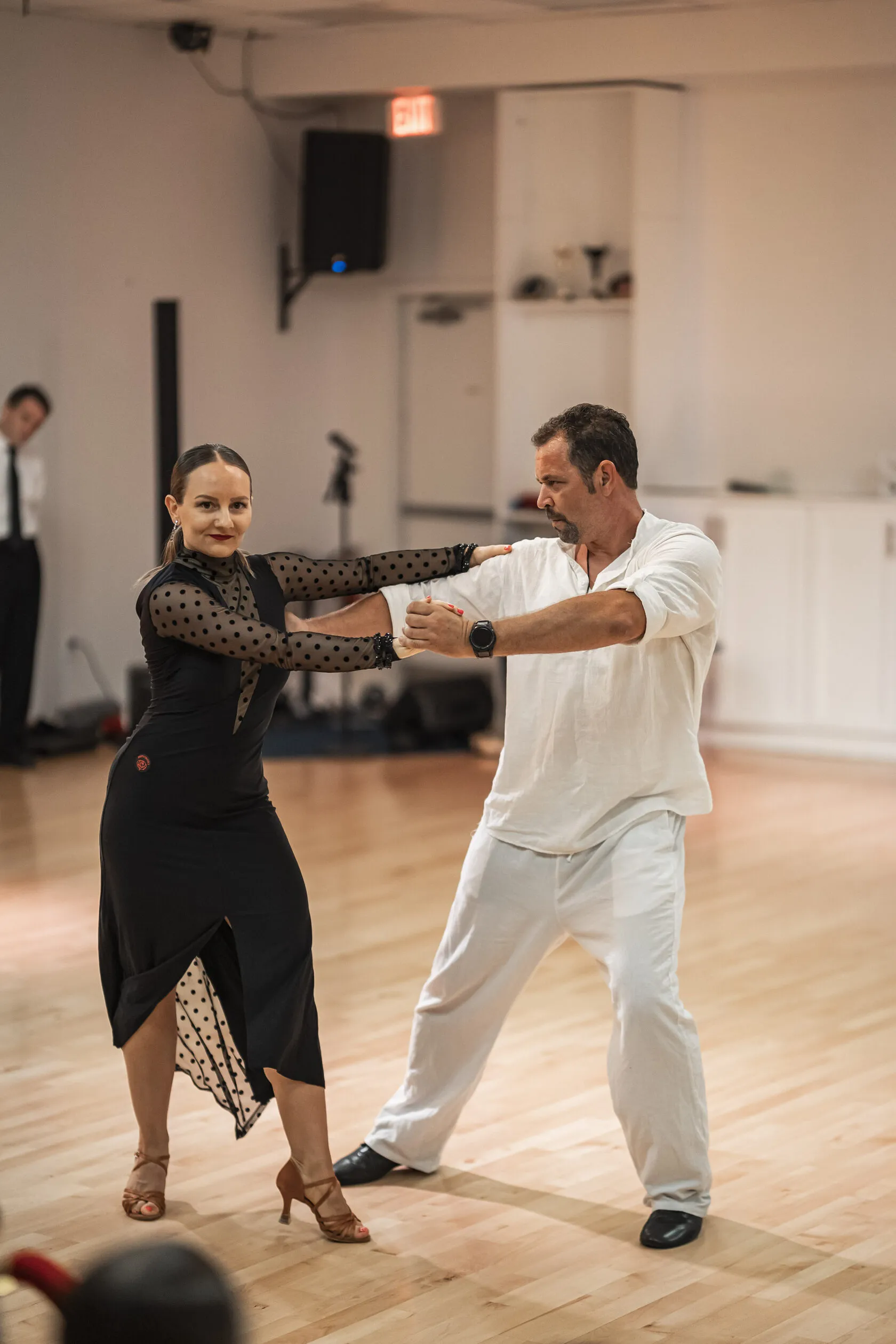 A student performing with Alena Chizhova at Summer Showcase 2024