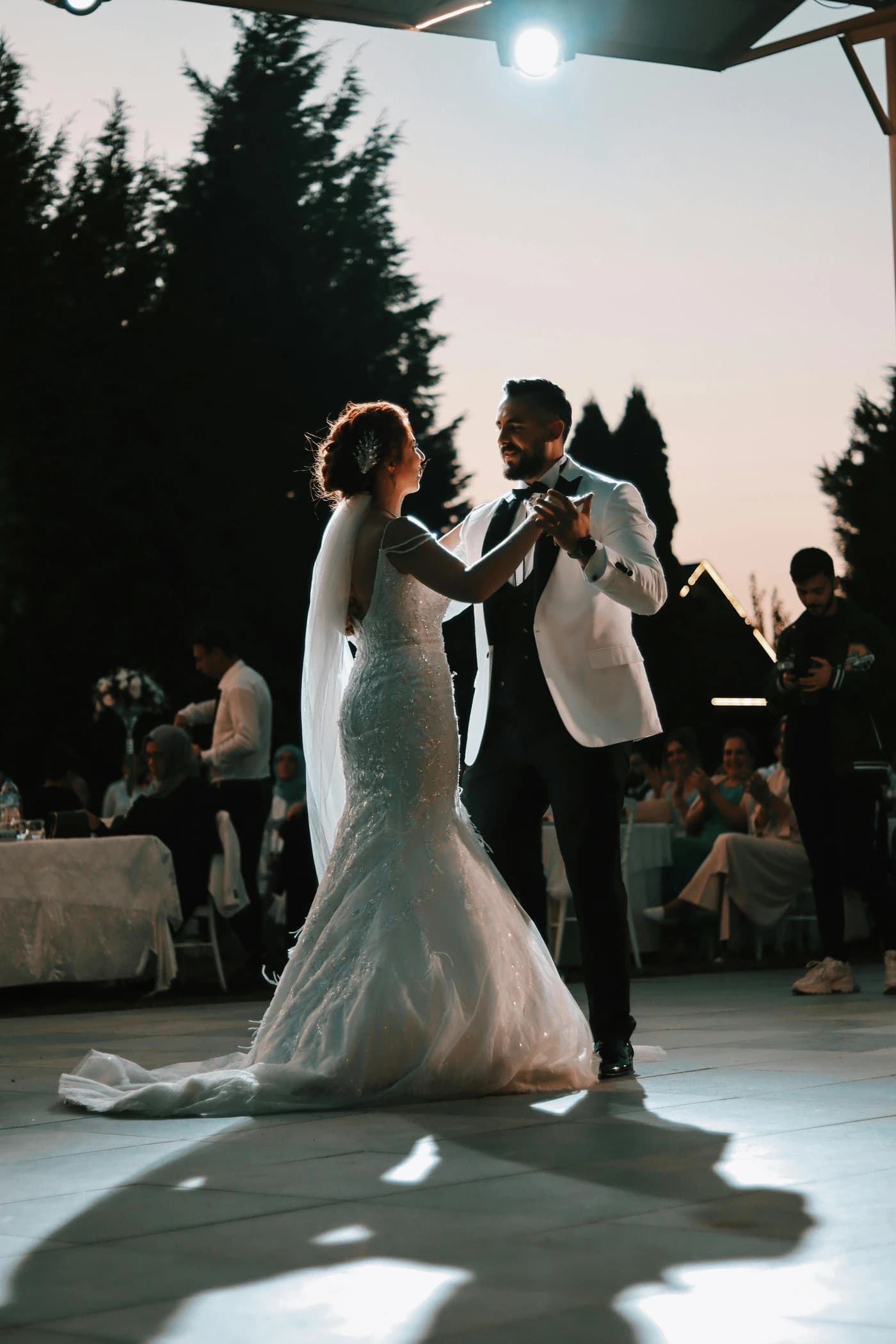 A couple practicing their wedding first dance at S-Style Dance Team